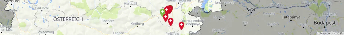 Kartenansicht für Apotheken-Notdienste in der Nähe von Aspangberg-Sankt Peter (Neunkirchen, Niederösterreich)